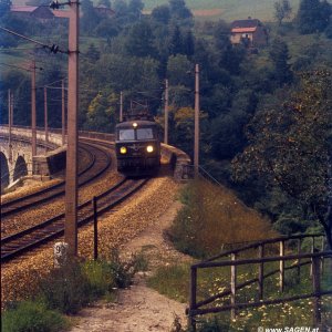 Semmeringbahn Wagnerviadukt im Jahr 1969
