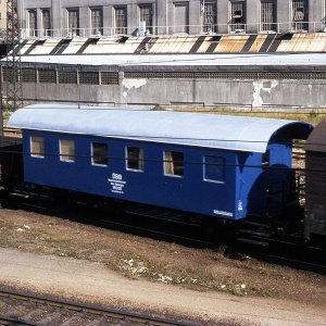 Rangier-Bahnhof Penzing mit Messwagen im Jahr 1971