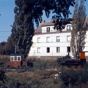 Verbindungsbahn bei Speising im Jahr 1971 - alte Lokomotiven