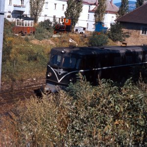Verbindungsbahn bei Speising im Jahr 1971 - alte Lokomotiven