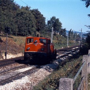 Verbindungsbahn bei Speising mit Lokomotive 2062.64 im Jahr 1971