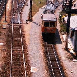 St. Pölten, Alpenbahnhof mit Mariazellerbahn 1973