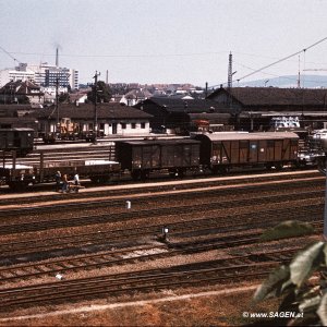 St. Pölten Rangierbahnhof im Jahr 1973