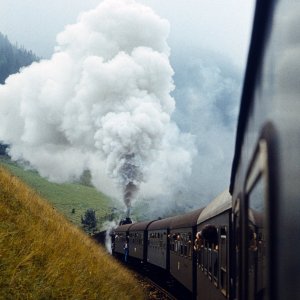 Erzbergbahn bei Präbichl 1973