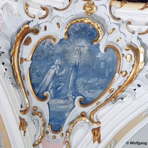 Deckenfresko Medallion Höttinger Bild, Innsbruck