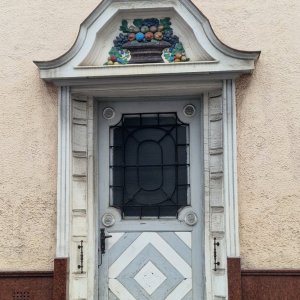 Tür der Bäckerei Wiesmayr, St. Georgen an der Gusen
