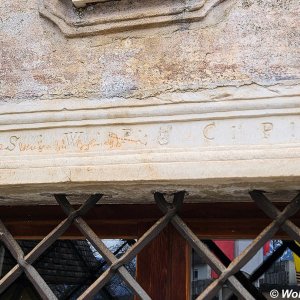 Wallfahrtskirche Mariä Geburt Tschengls - Rötelinschriften