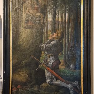 Wallfahrtsbasilika Mariathal, Leinwandbild zur Gründungssage