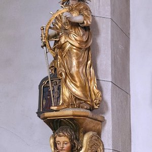 Pfarr- und Wallfahrtskirche Mariä Geburt Tschengls - Hl. Katharina