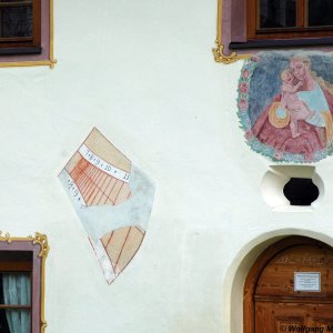 Mariahilf-Bild Hausfassade Widum Gries, Längenfeld