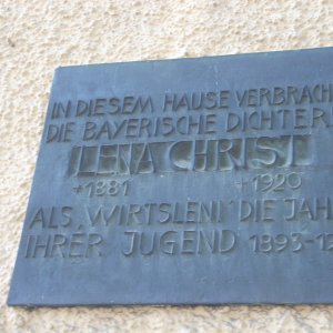 Gedenktafel Lena Christ