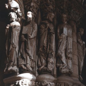 Pórtico de la Gloria in der Kathedrale von Santiago de Compostela