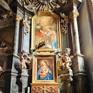 Seitenaltar Verkündigung Mariens St. Georg Prad-Agums