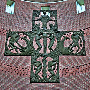 Das Triumphkreuz in der Kirche St. Valerius in Trier Stadtteil Weismark