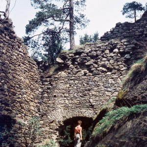 Burgruine Lobenstein Anfang 1960er Jahre