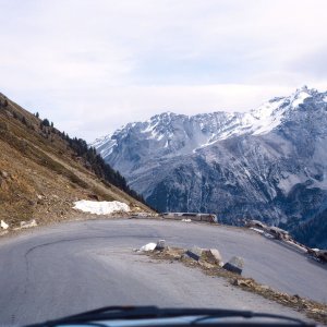 Stilfser Joch Blickrichtung Trafoital 1981