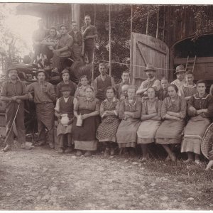 Maschinendreschen 1927, Eberstalzell, Mayersdorf, Oberösterreich