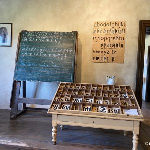 Setzkasten Schulmuseum Michelstetten