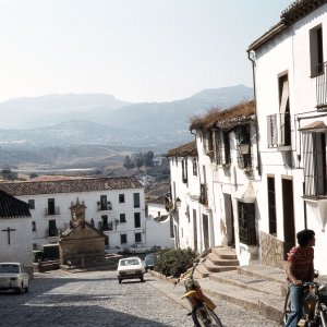 Straßenszene Ronda Spanien 1979