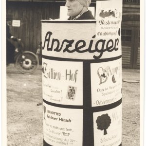 Werbeträger, vermutlich 1940er Jahre
