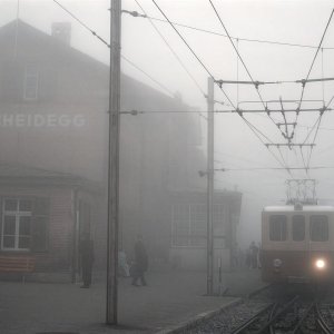 Bahnhof Kleine Scheidegg im Herbst