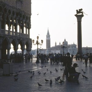 Venedig Markusplatz am Abend