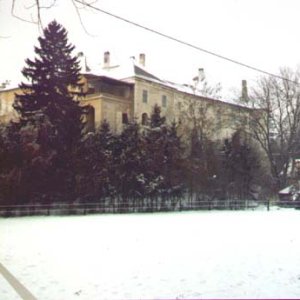 Schloß Albrechtsberg a.d. Pielach, Südostansicht im Winter, 1996