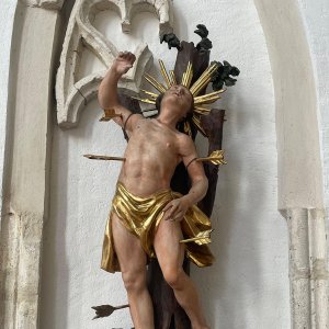 Pfarrkirche Imbach - Statue Hl. Sebastian