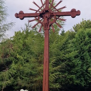 Wegkreuz in Sventoji, Litauen