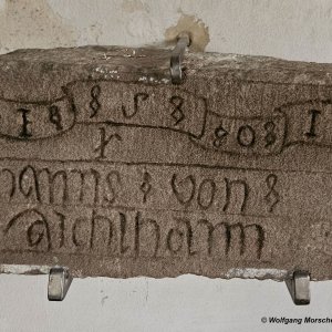 Pfarr- und Wallfahrtskirche hl. Martin, Ohlsdorf - Bauinschrift