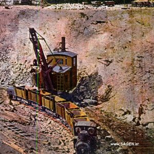 Bergbau Lokomotive Eisenerz