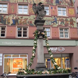 Adler-Brunnen in Wangen