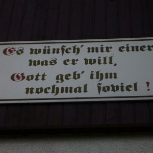 Spruch an meinem Elternhaus