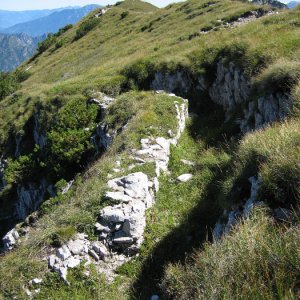 Schützengraben am M. Tombea