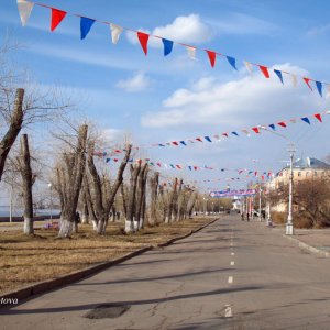 Uferstrasse in Archangelsk