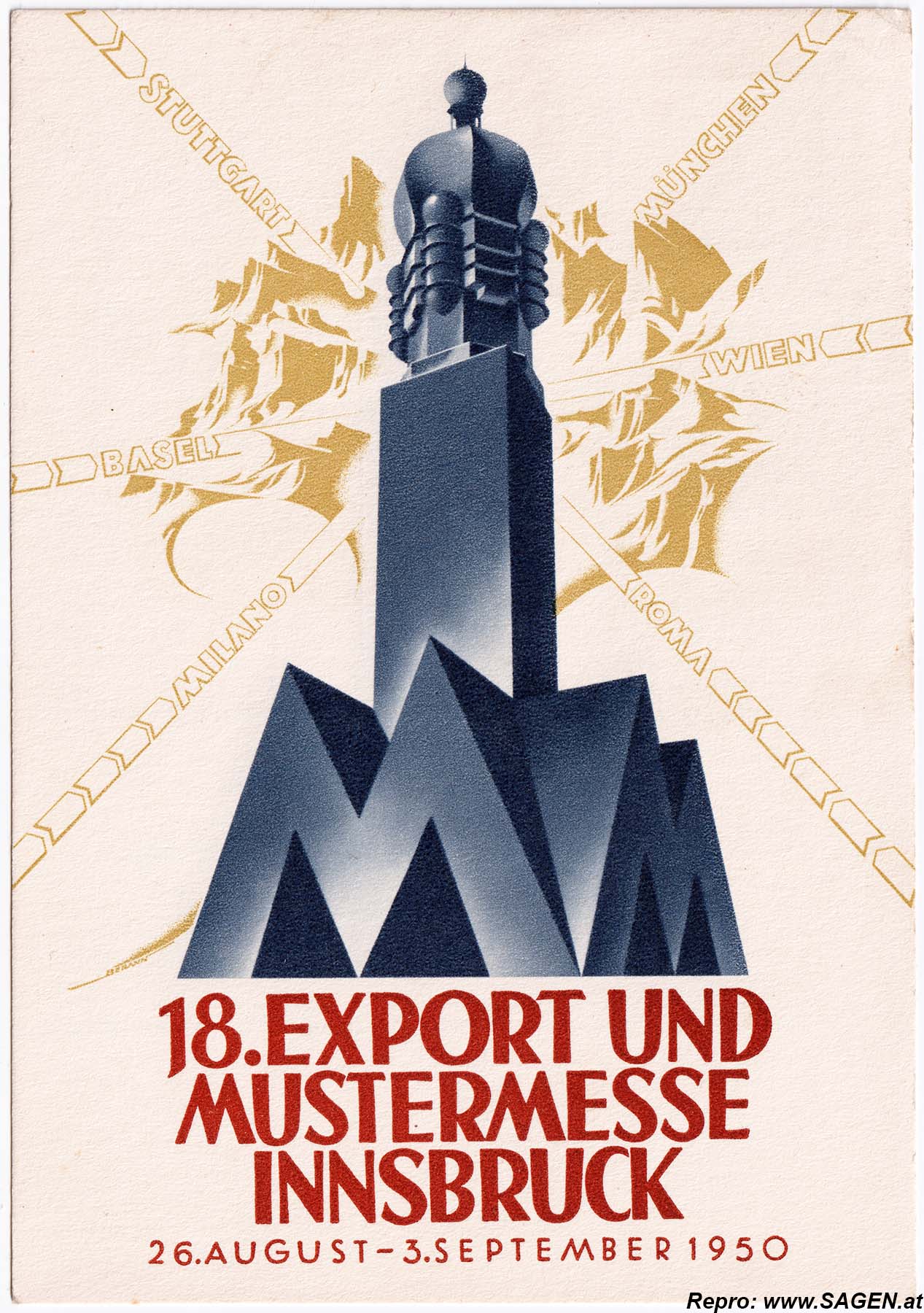 18. Export und Mustermesse Innsbruck 1950