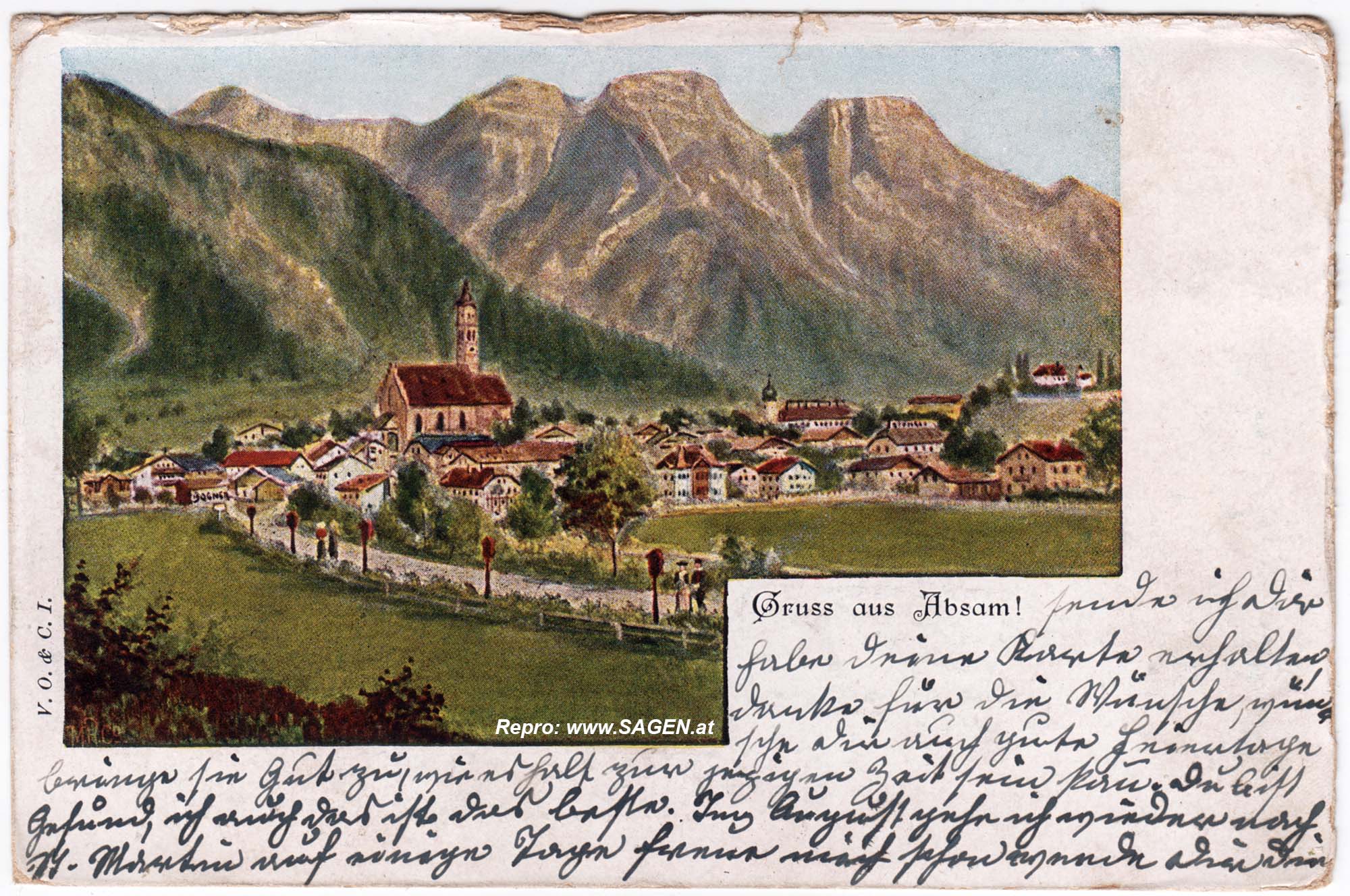Absam in Tirol um 1905