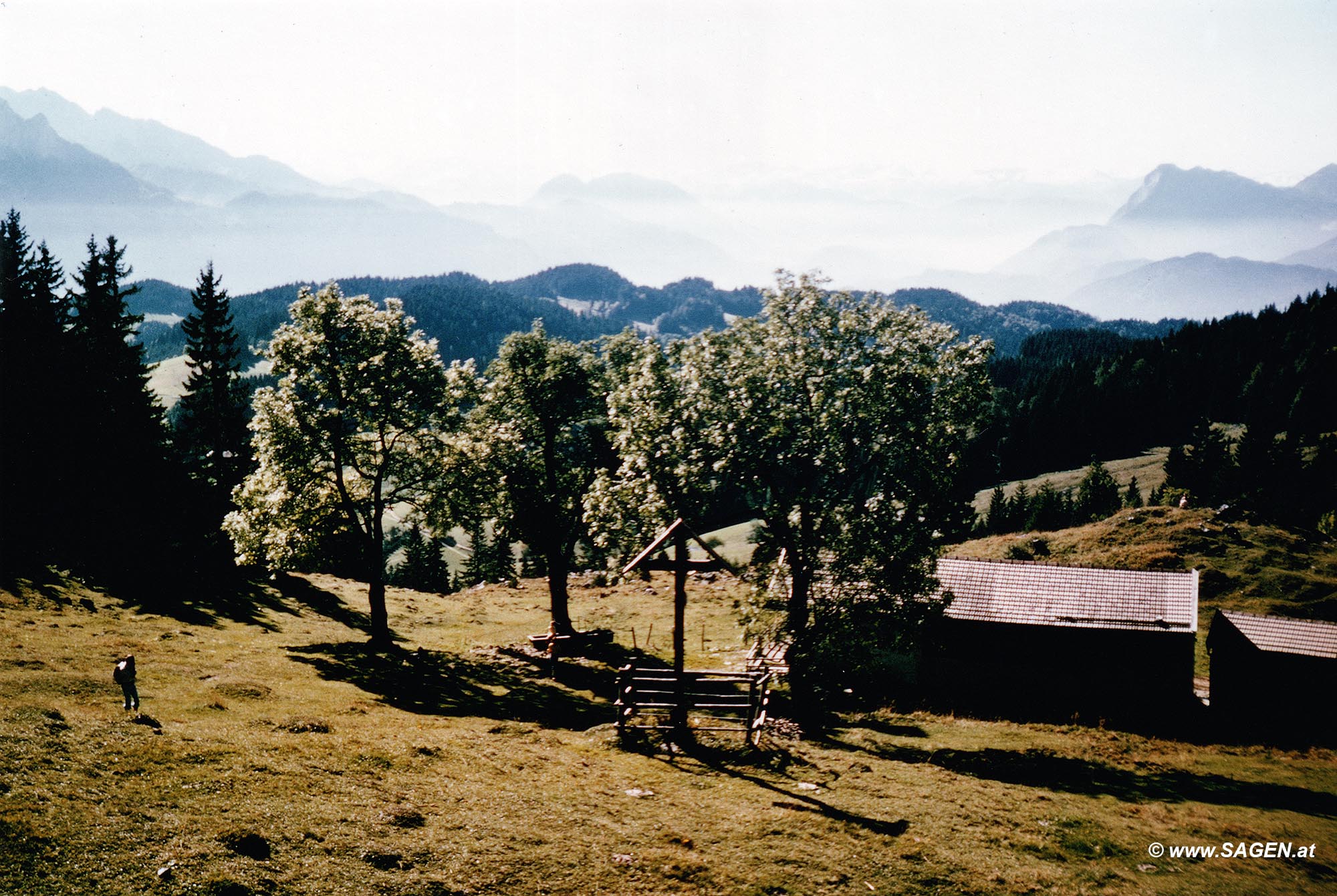 Abstieg vom Spitzstein im Herbst 1978