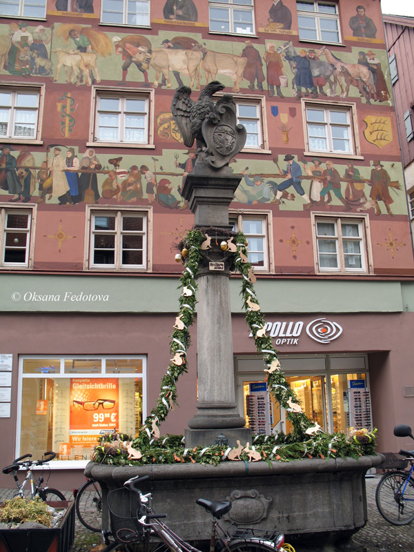 Adler-Brunnen in Wangen