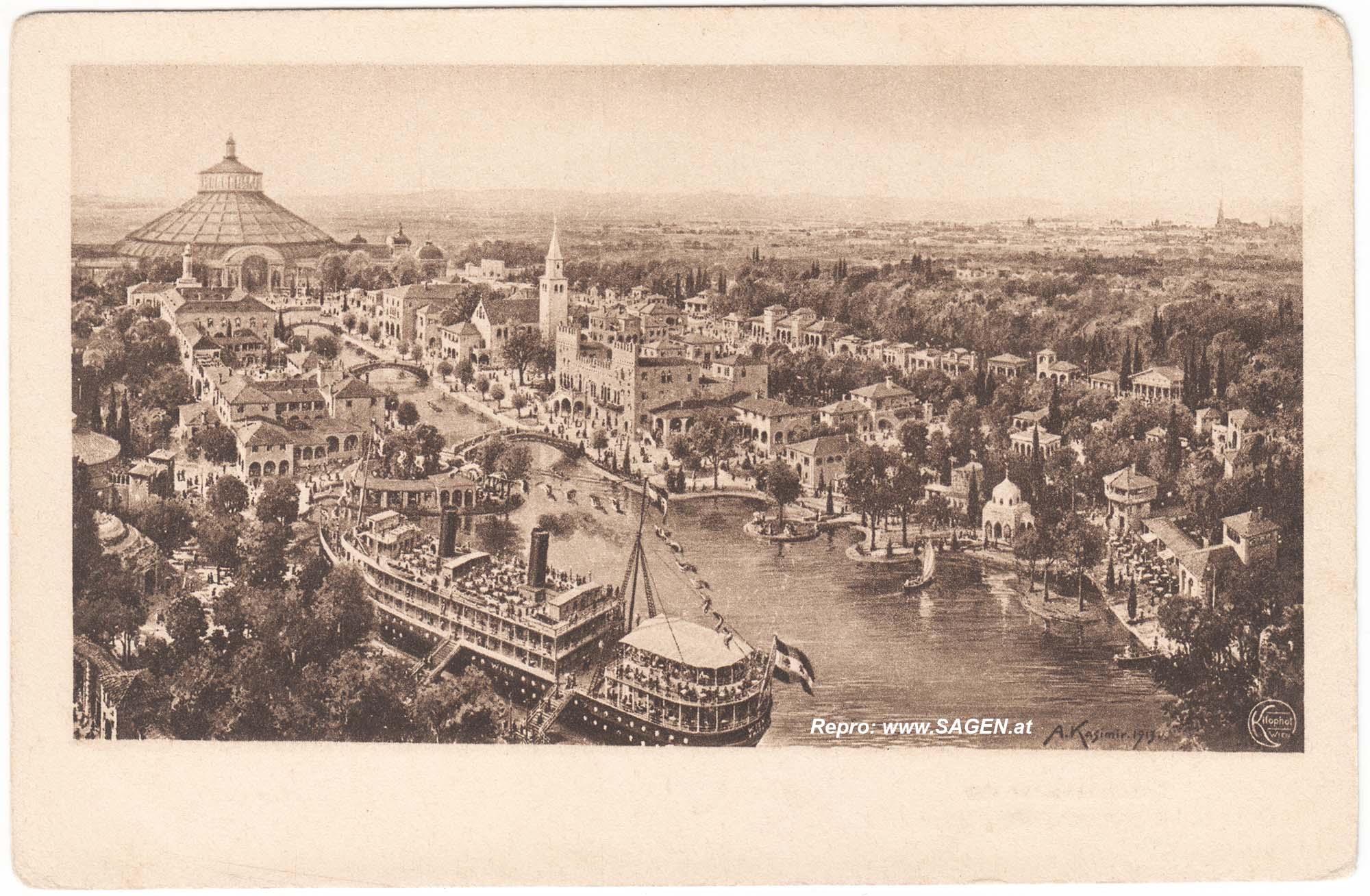 Adria-Ausstellung Wien 1913, Künstlerkarte