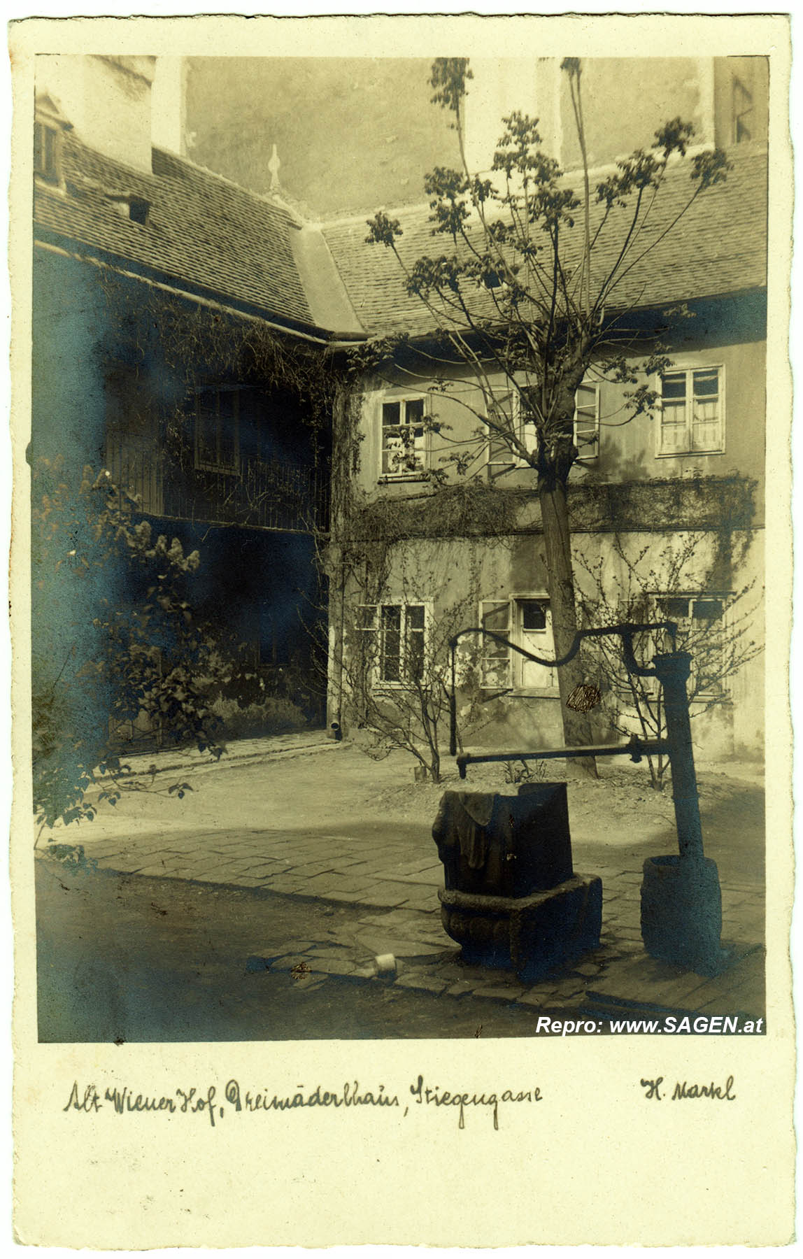 Alt Wiener Hof, Dreimäderlhaus, Stiegengasse 1927