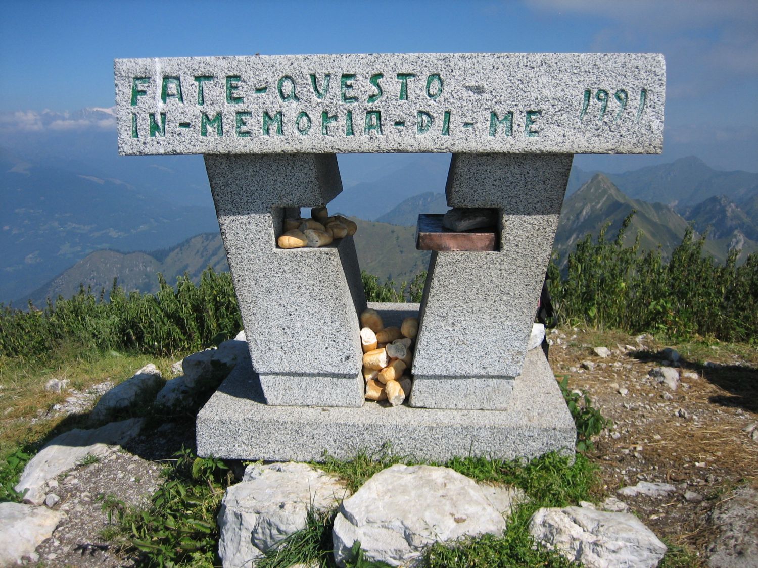 Altar auf dem Monte Cadria, 2254 m