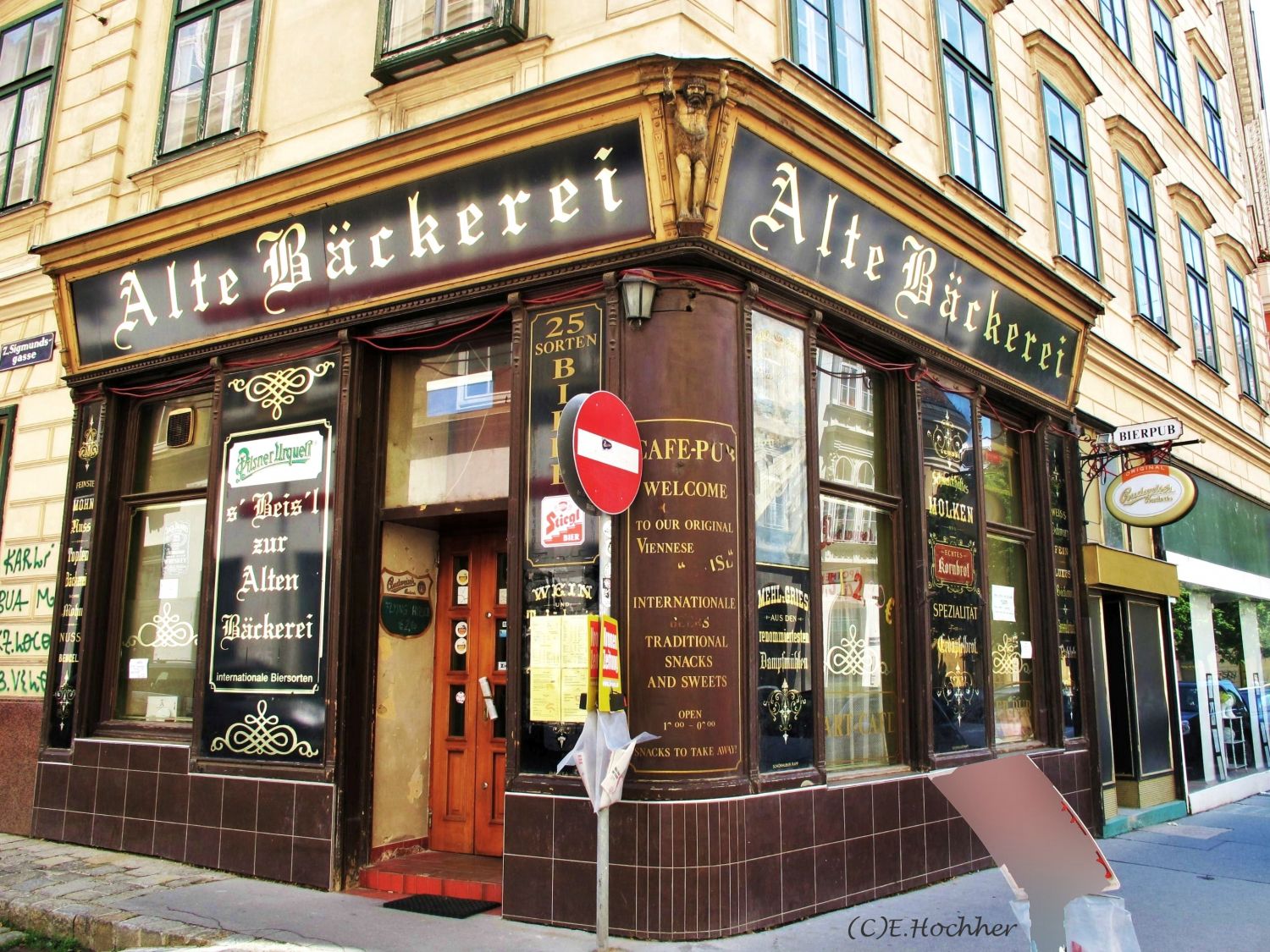 Alte Bäckerei in der Burggasse in Wien-Neubau
