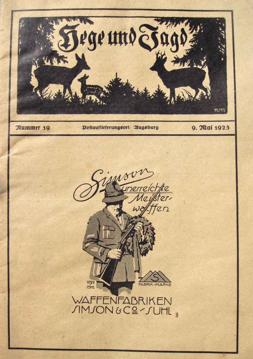 Alte Jagdzeitung 1925