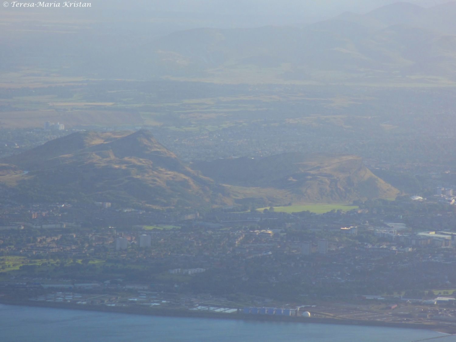 Anflug auf Edinburgh