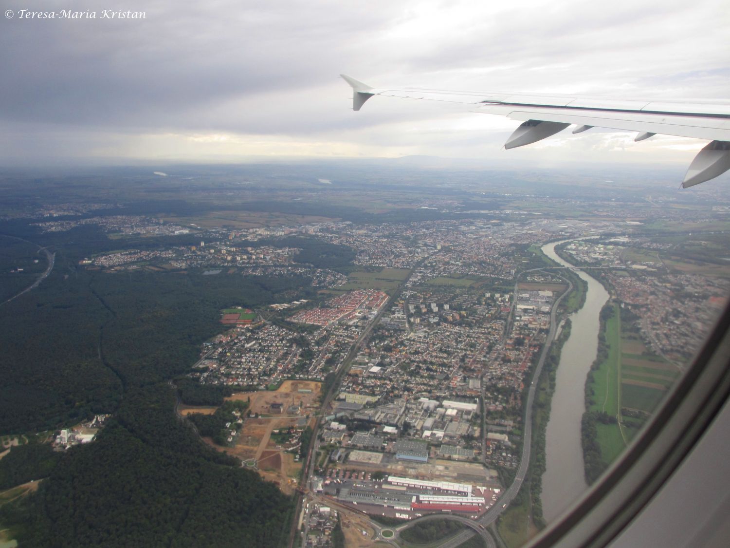 Anflug auf Frankfurt