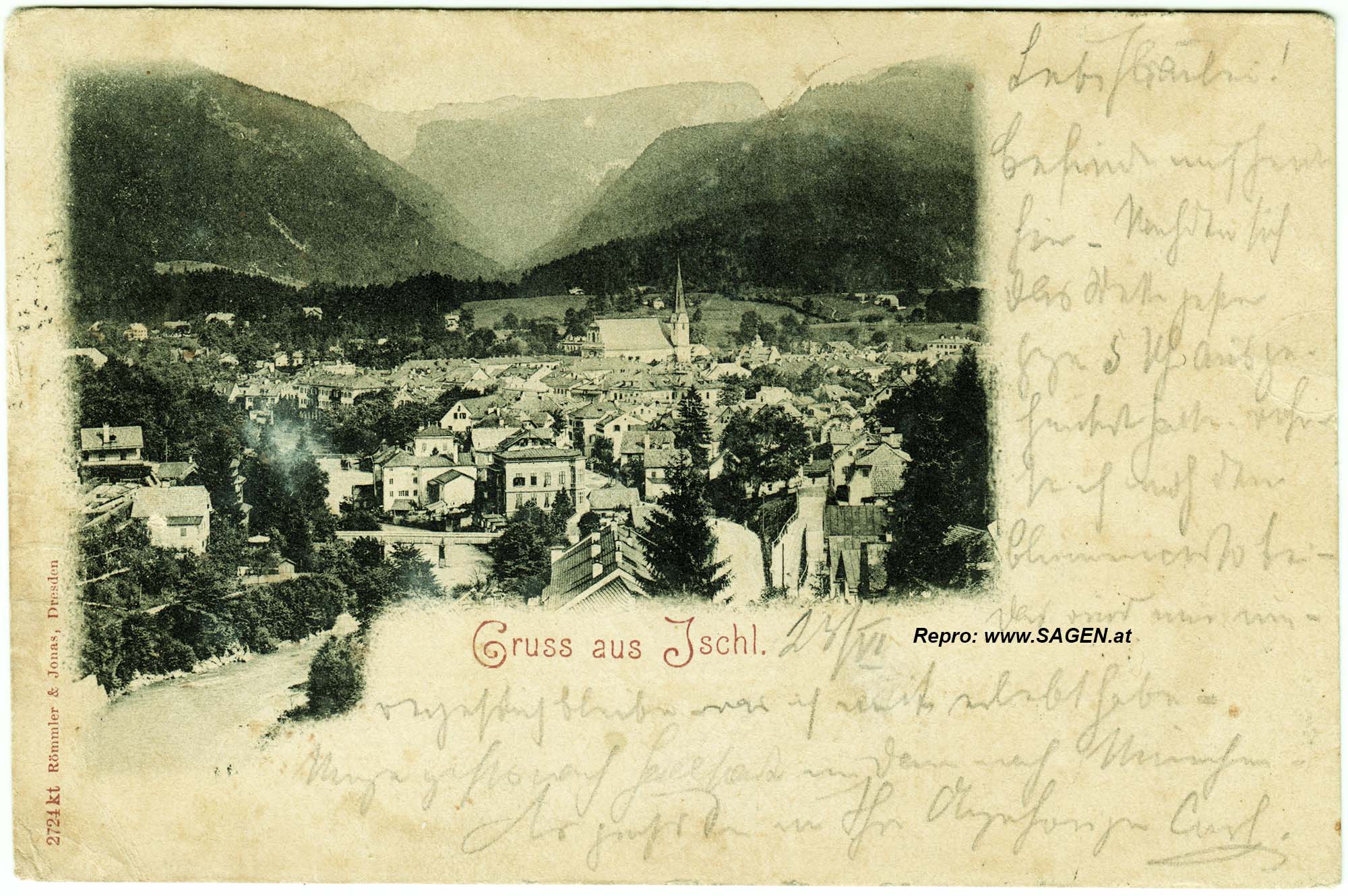 Ansichtskarte Ischl 1898