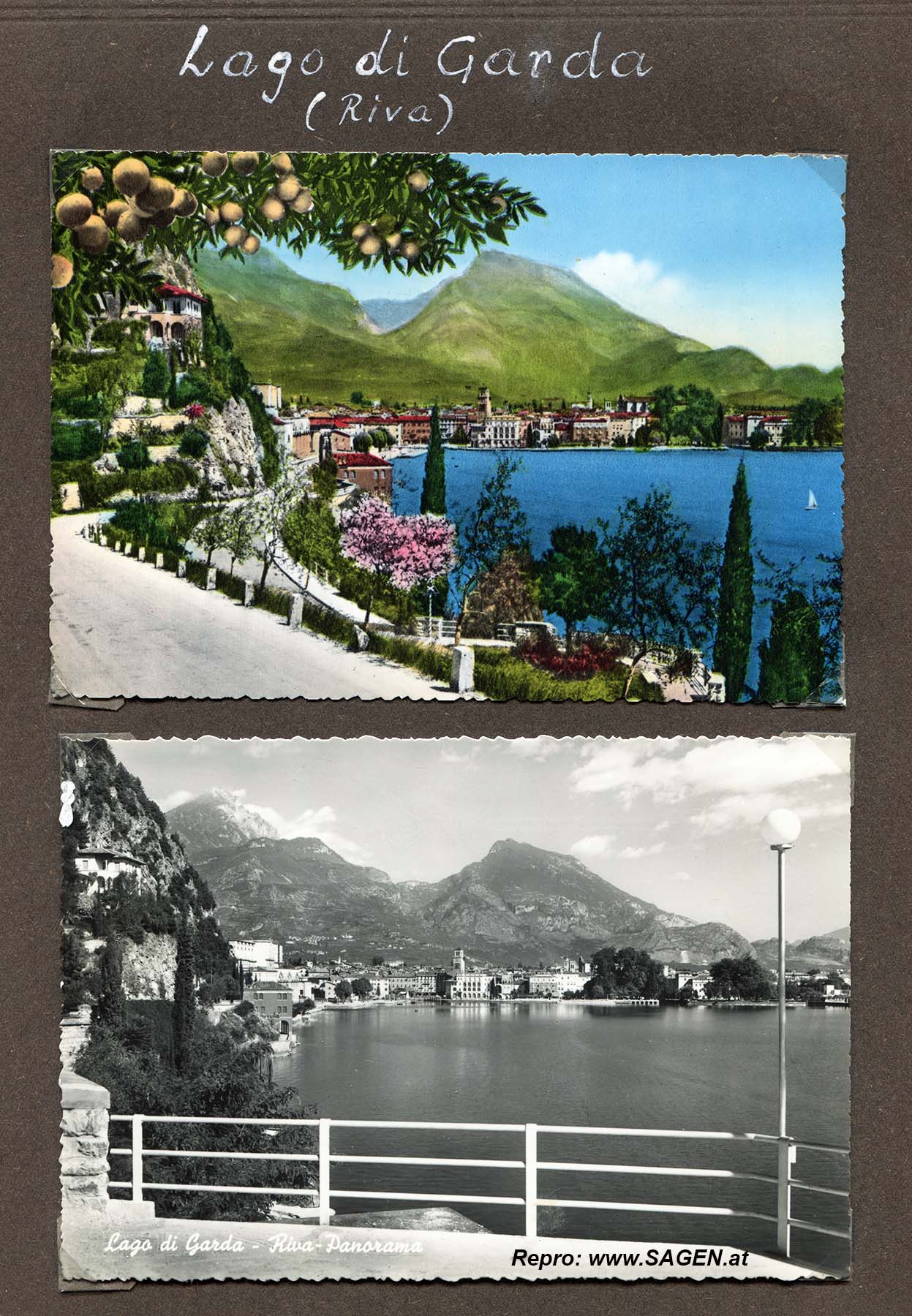 Ansichtskarten Urlaub Norditalien 1956