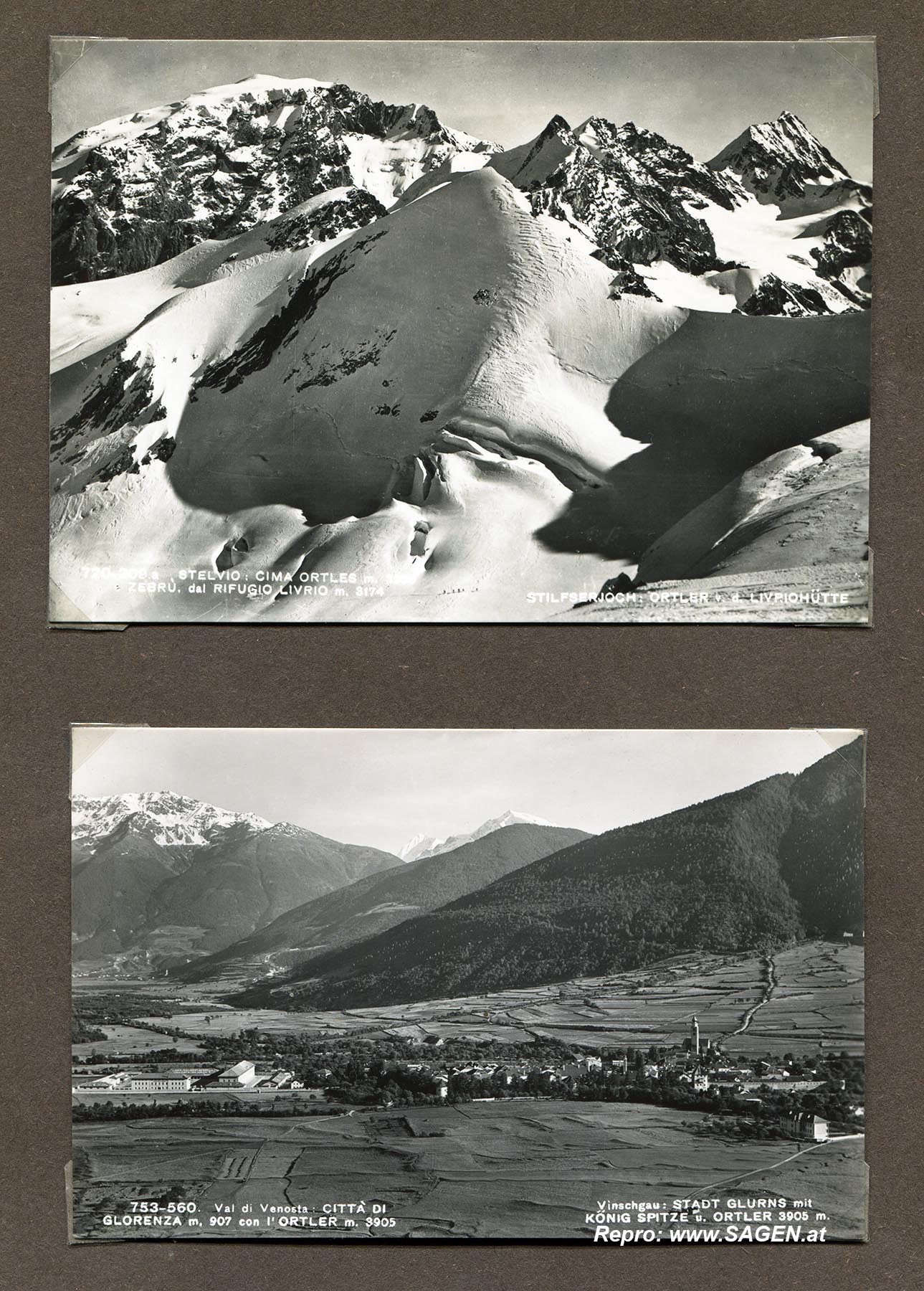 Ansichtskarten Urlaub Norditalien 1956