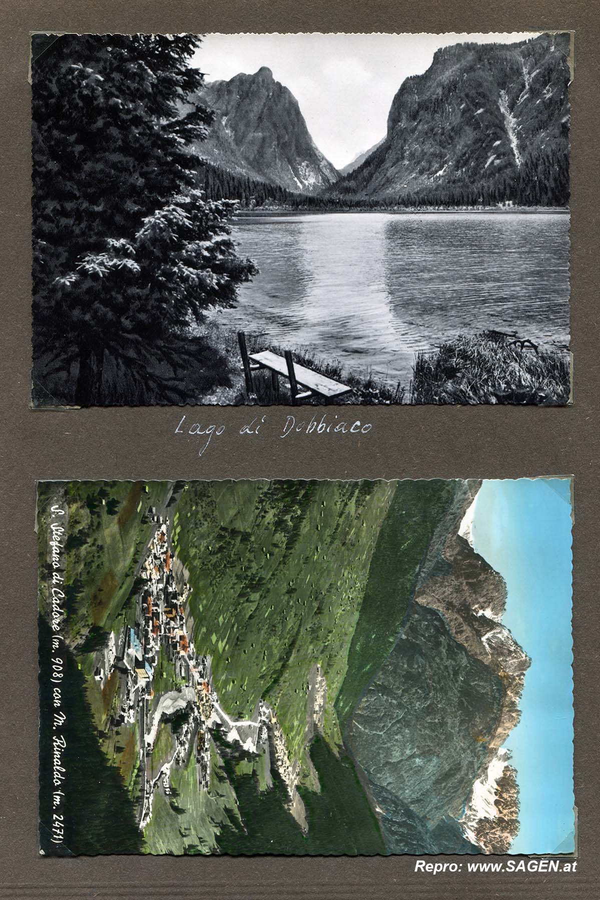 Ansichtskarten Urlaub Norditalien 1956